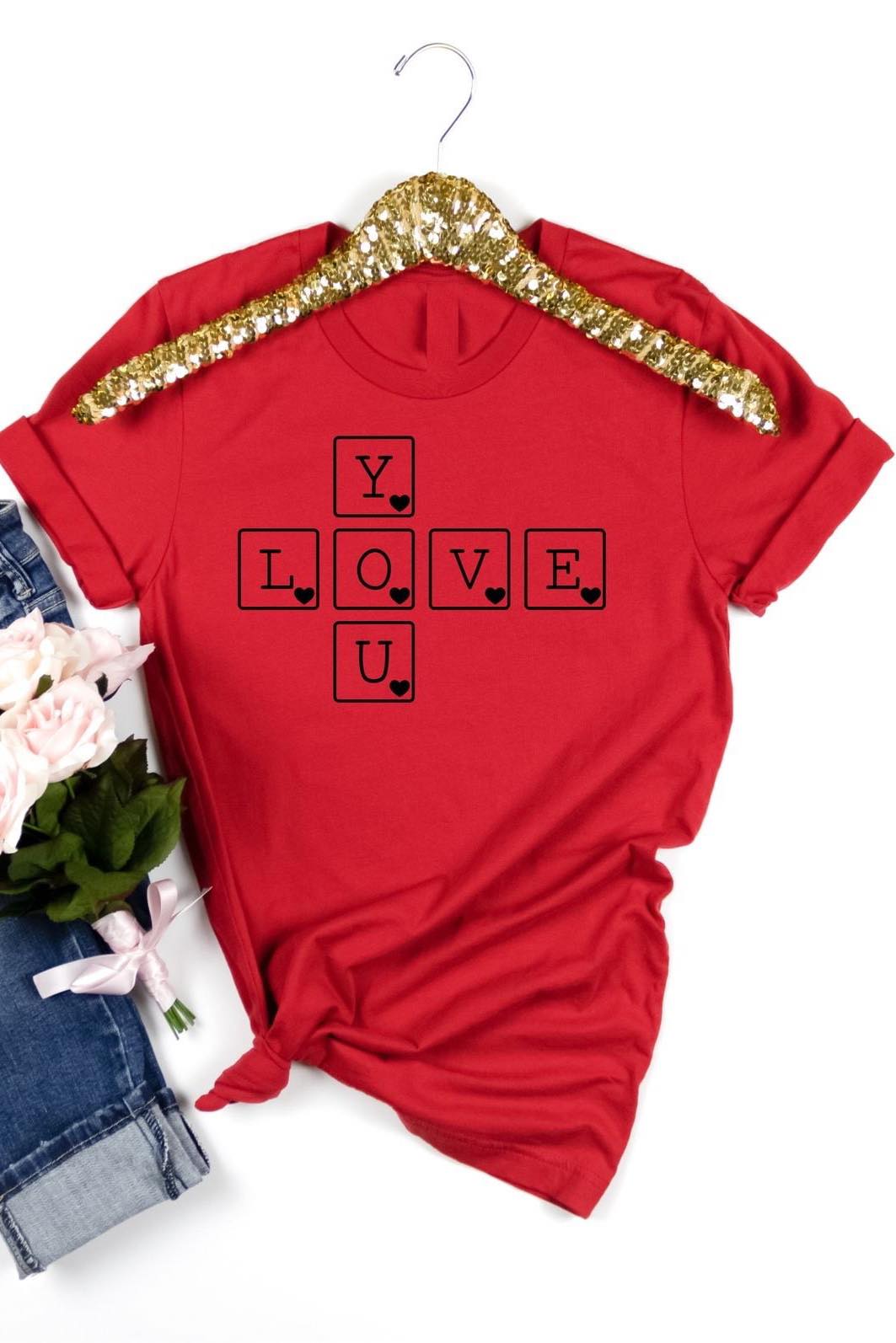 [Love You] Scrabble Tee