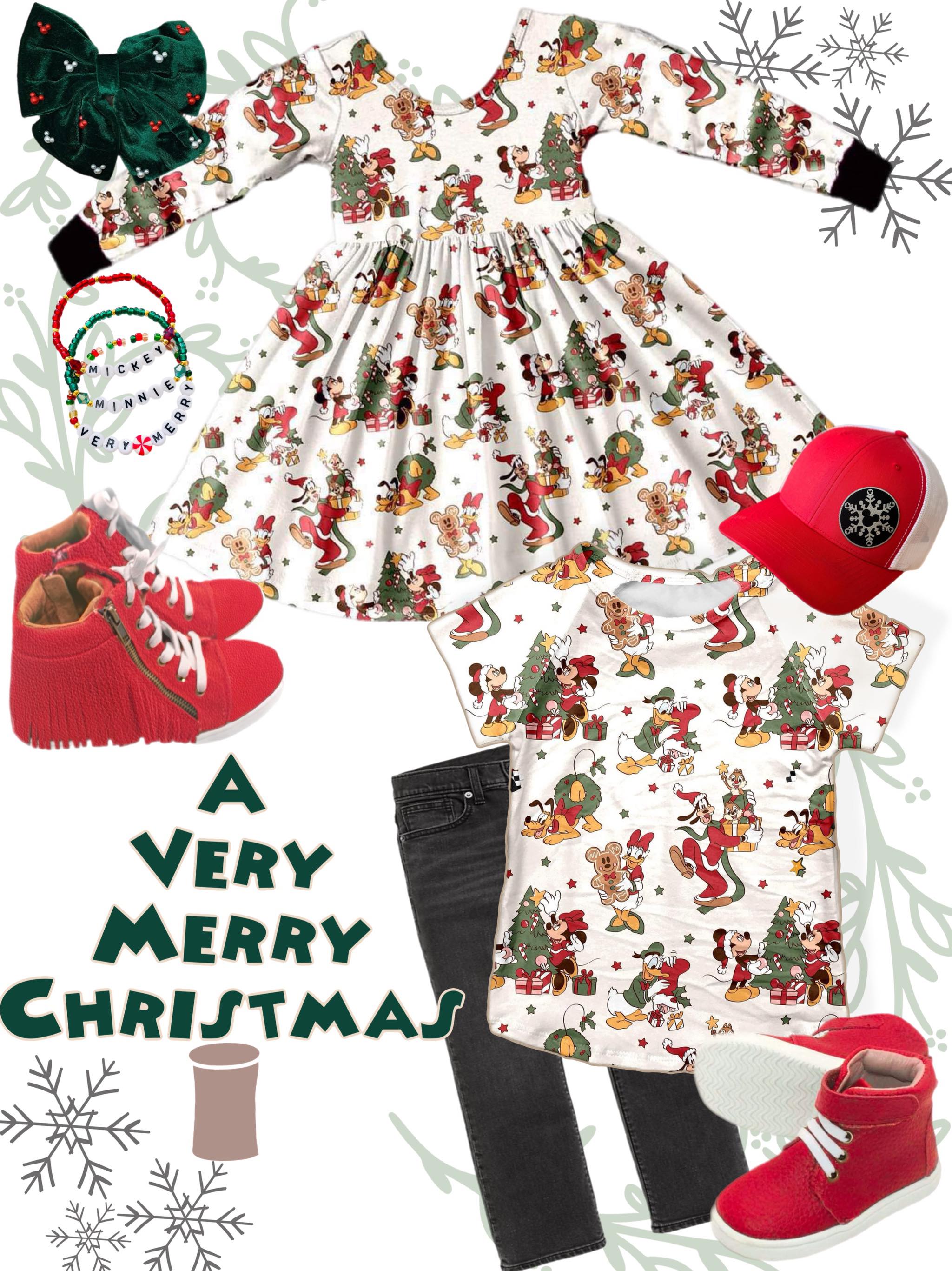 PRE-SALE [Very Merry Holiday] Twirl Dress or Raglan