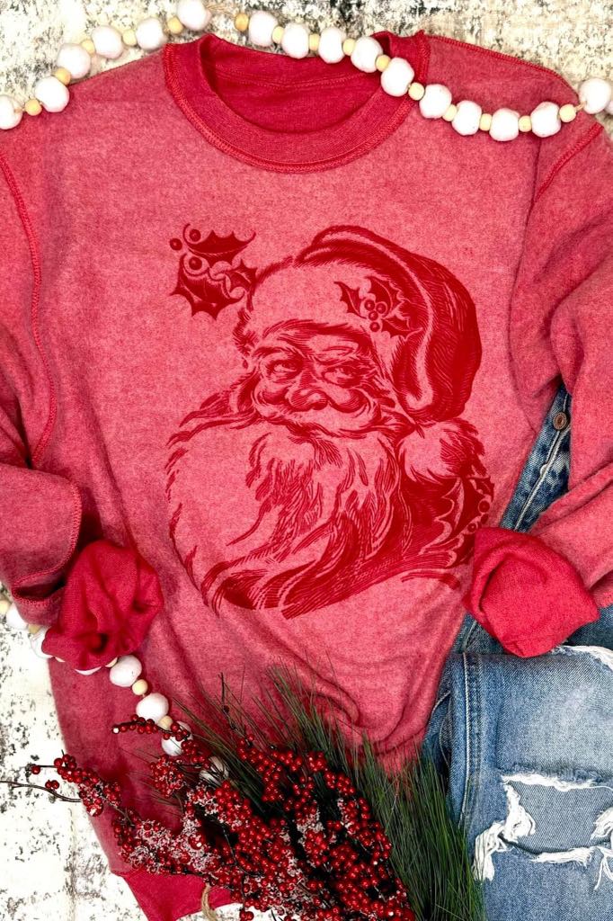 PRE-SALE [Santa Face] Inside Out Sweatshirt