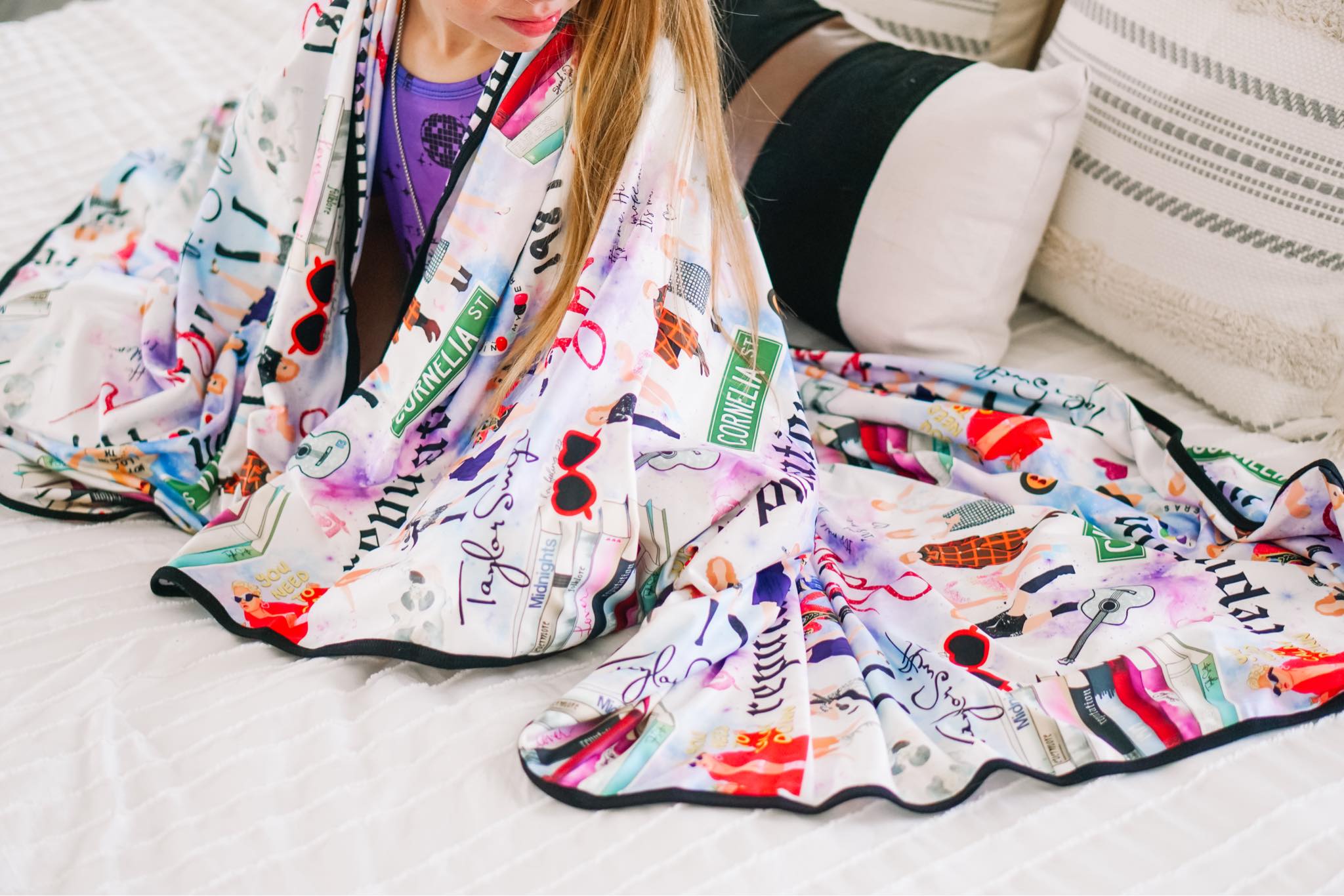 [Rainbow Swiftie Collage] T. Swift Eras Blanket
