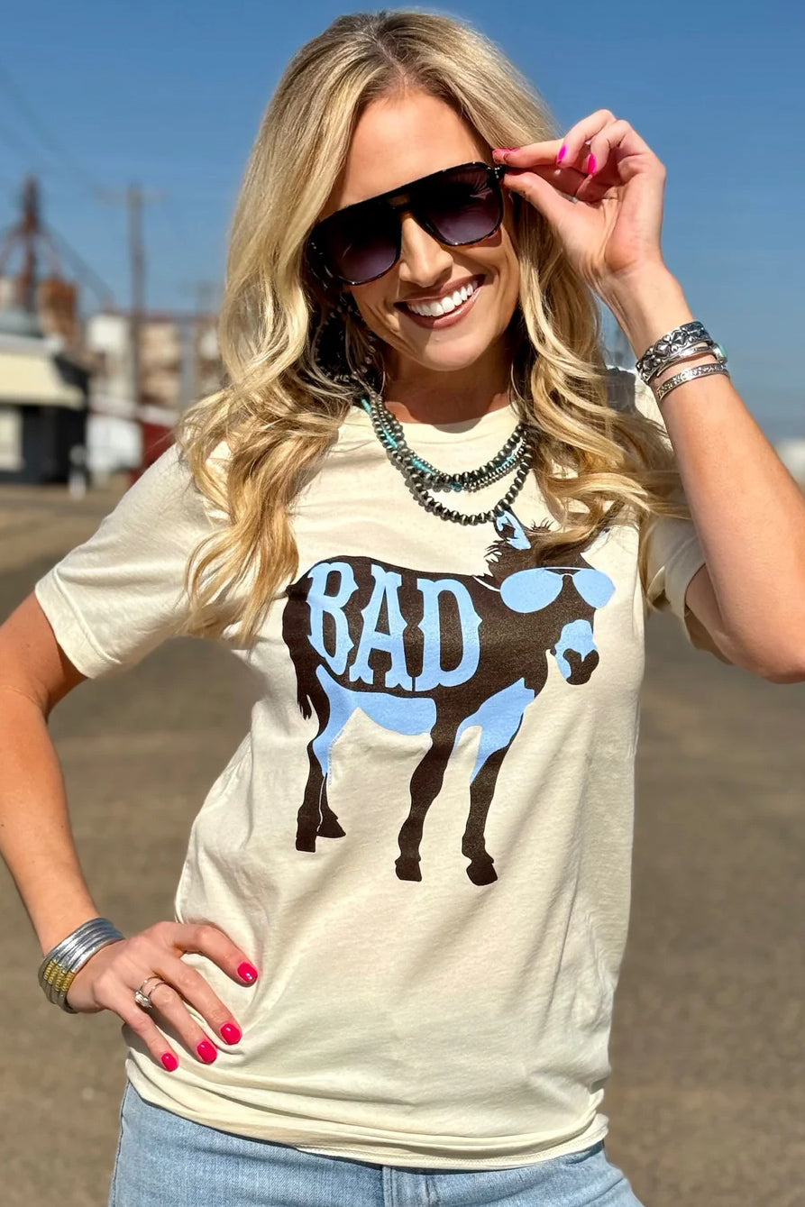 [Bad Donkey] Cream Tee Shirt