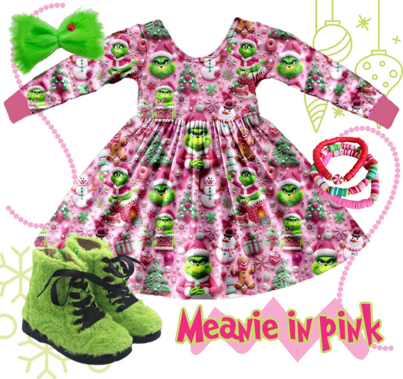 PRE-SALE [Meanie in Pink] Twirl Dress