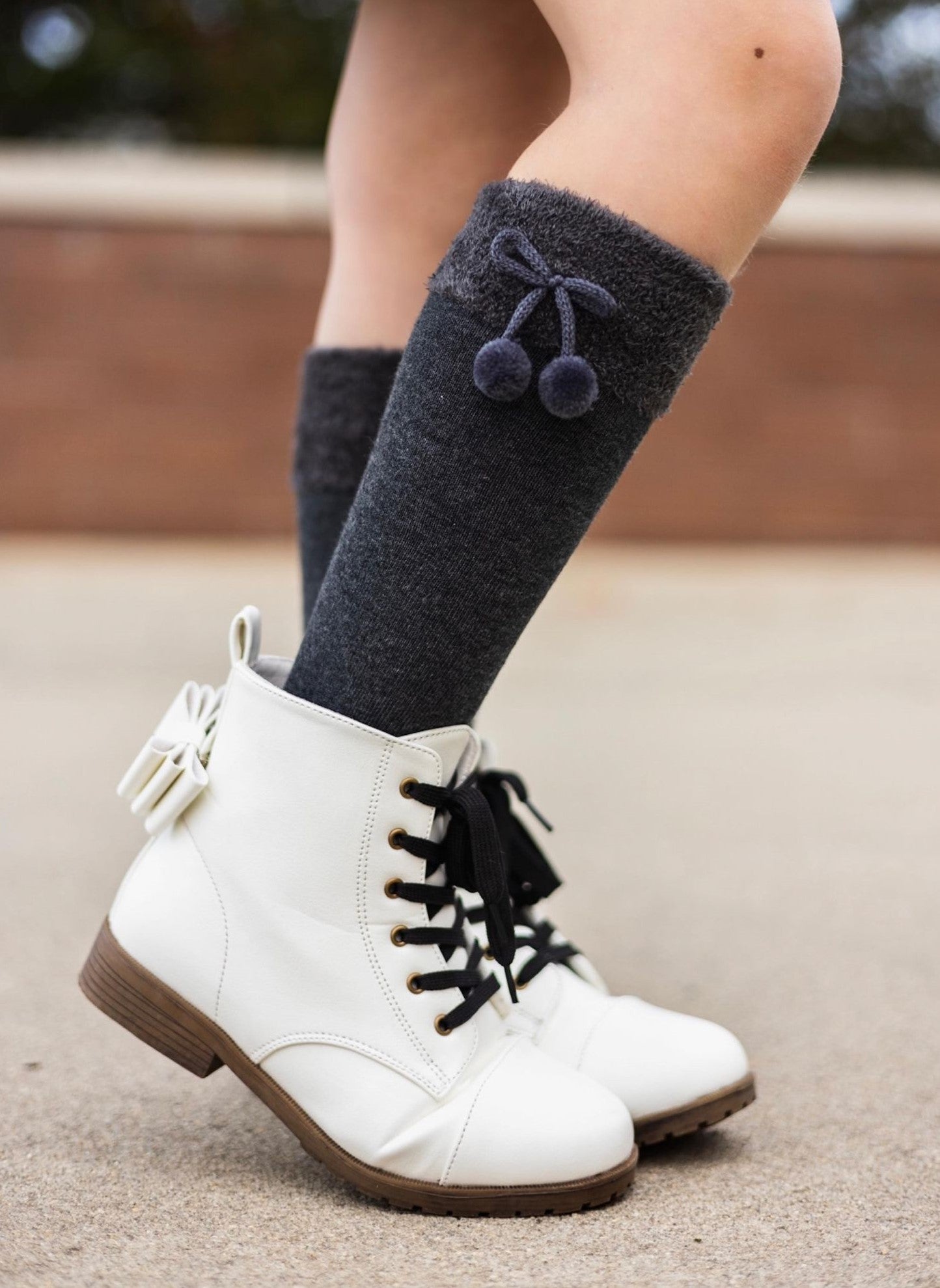 [Pom Pom] Sharpa Tall Socks