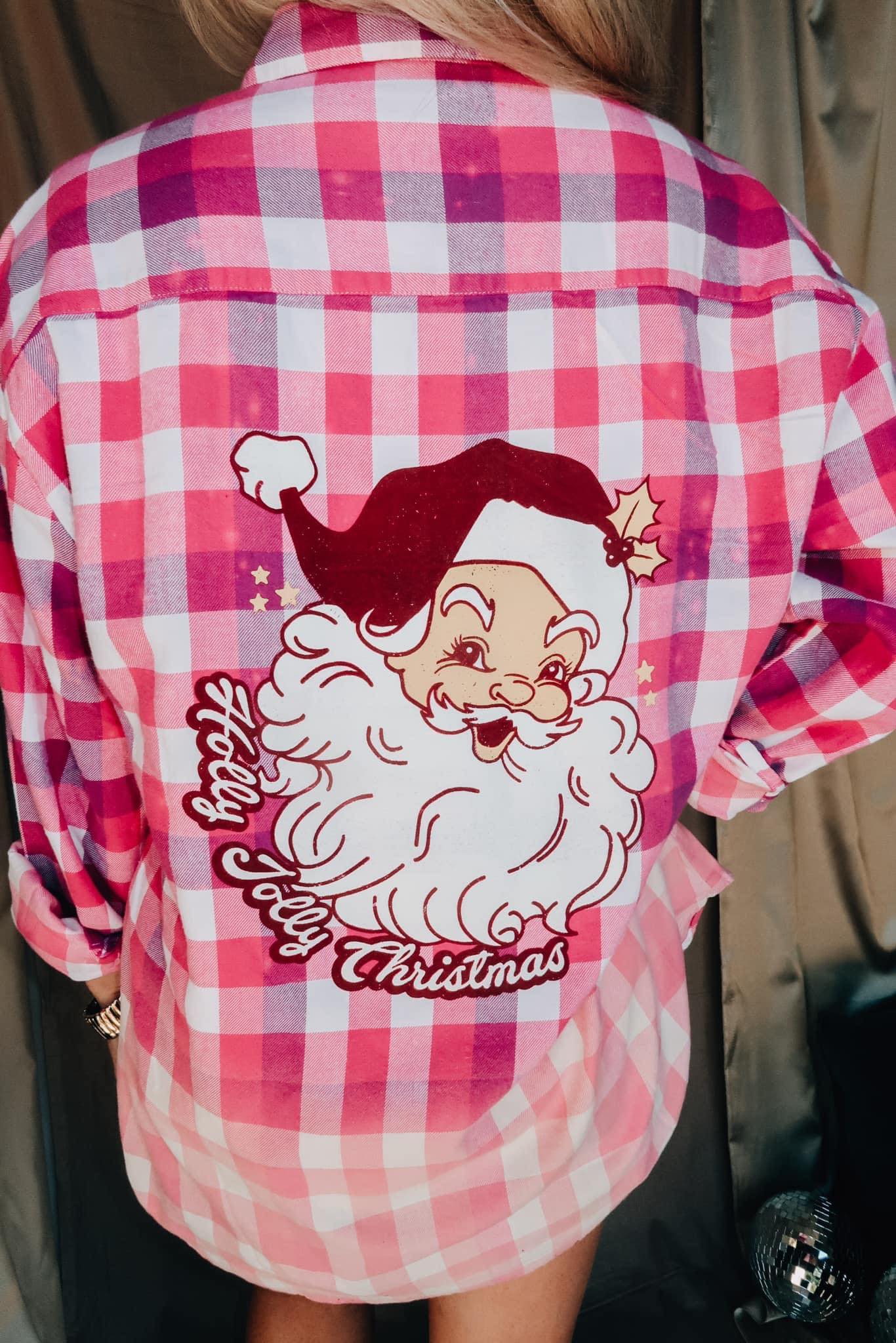 [Jolly Christmas] Hand Bleached Flannel