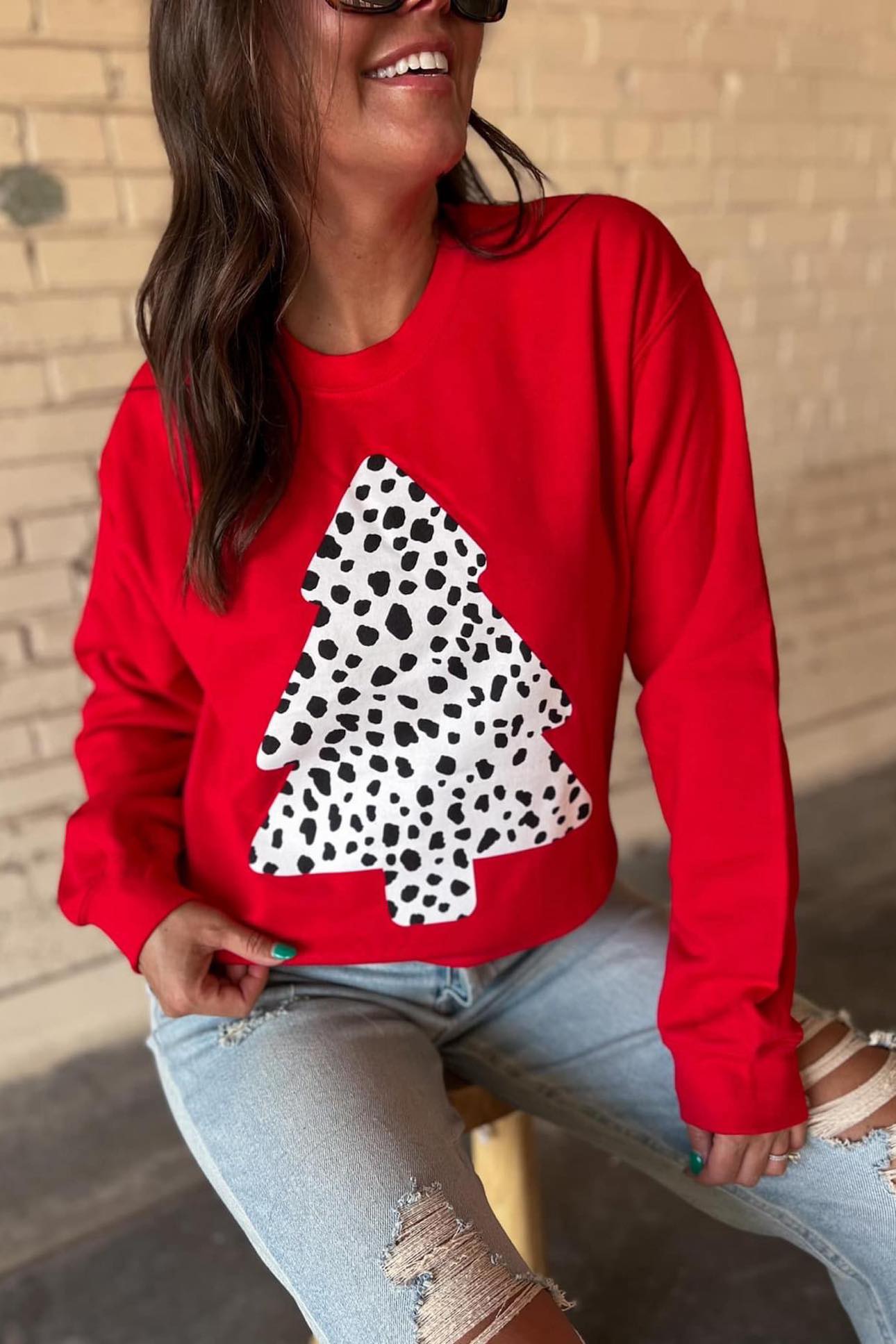 [O' Christmas Tree] Spotted Sweatshirt