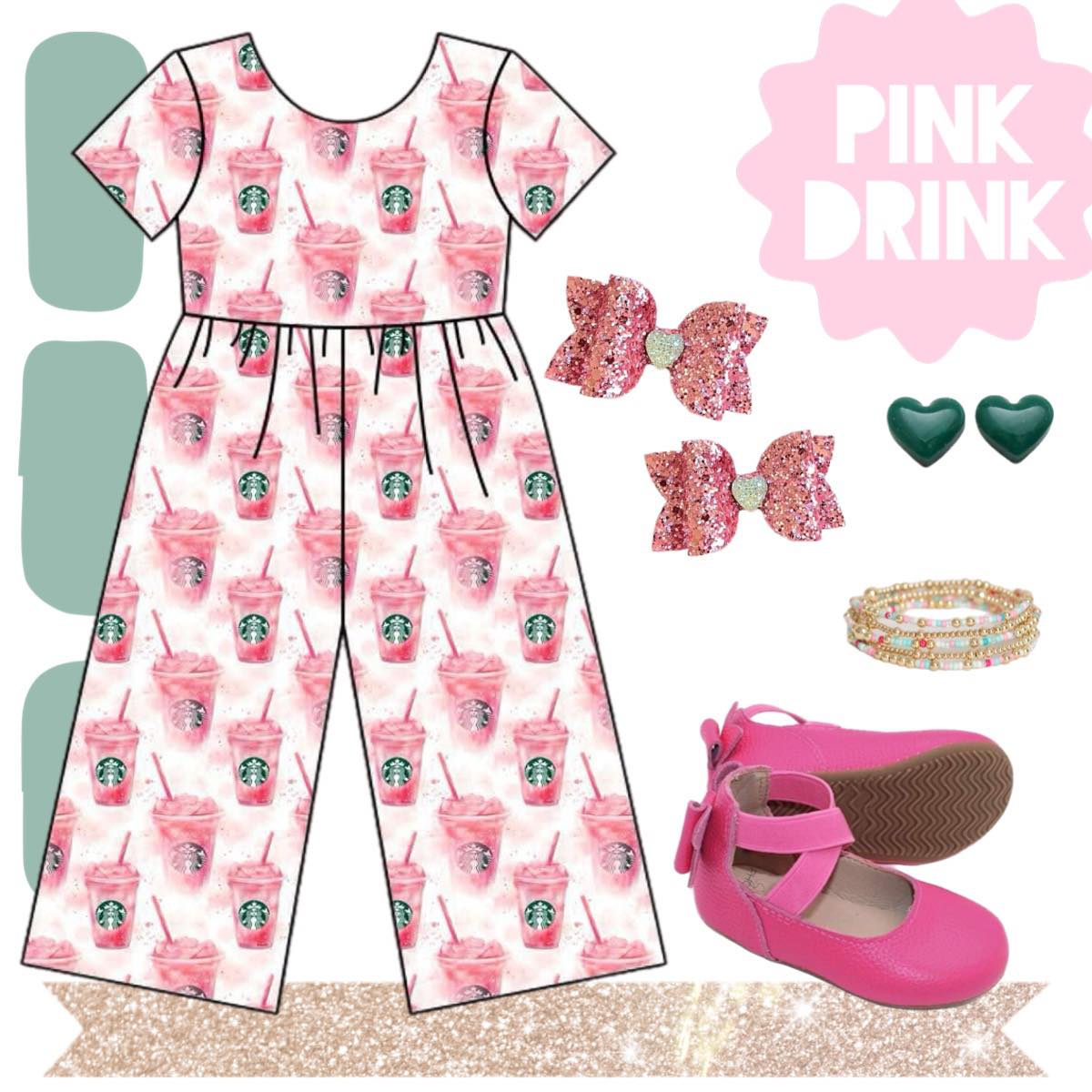 PRE-SALE [Pink Drink] Romper