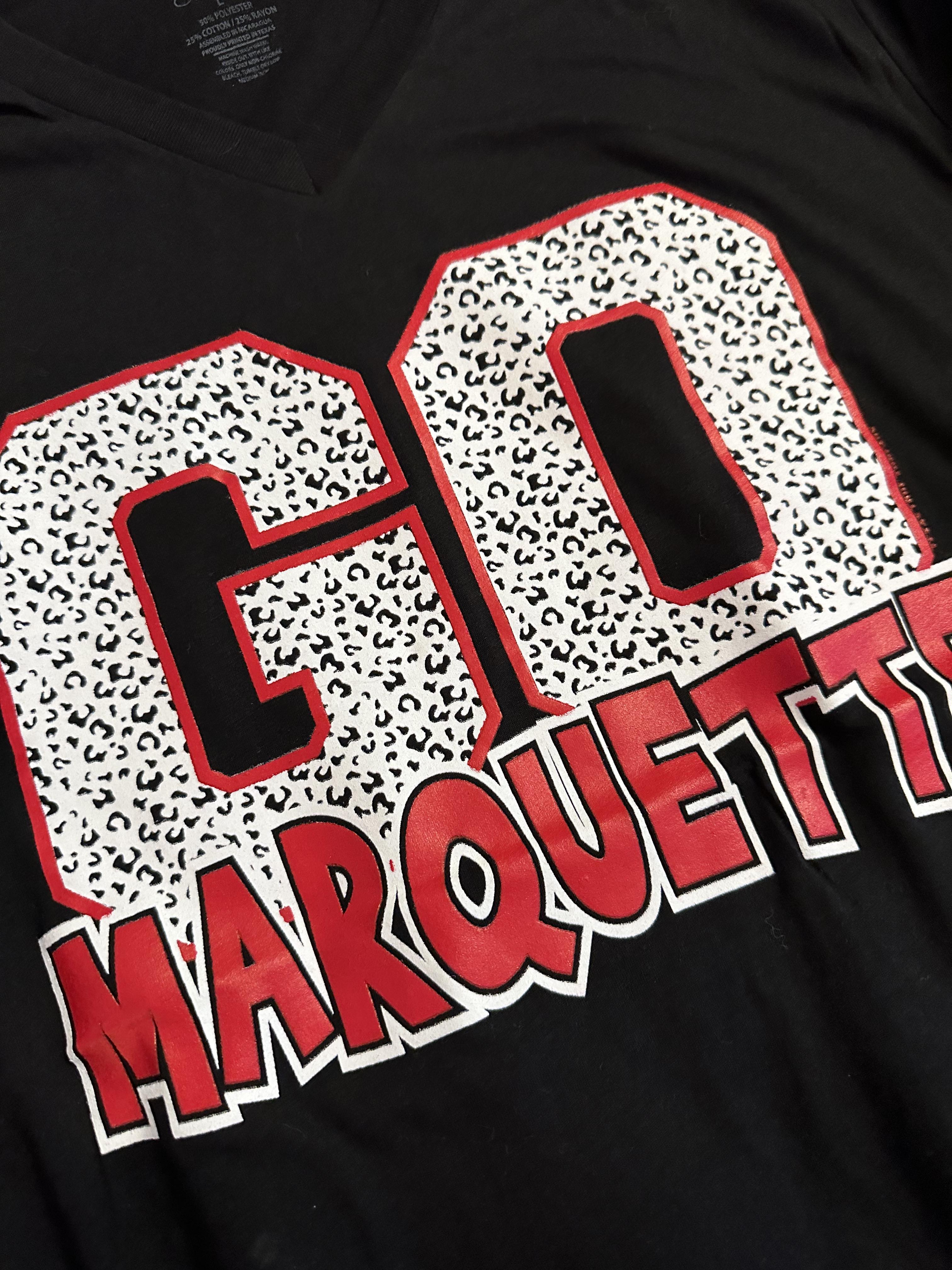 [GO Marquette] V-Neck Tee Shirt