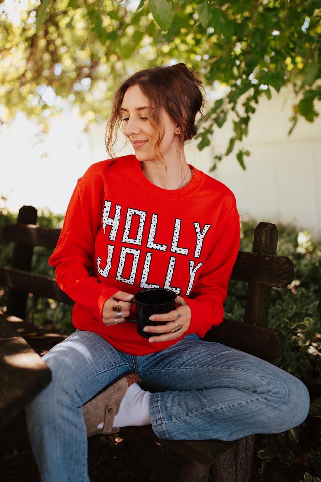 [Holly Jolly] Spotted Sweatshirt